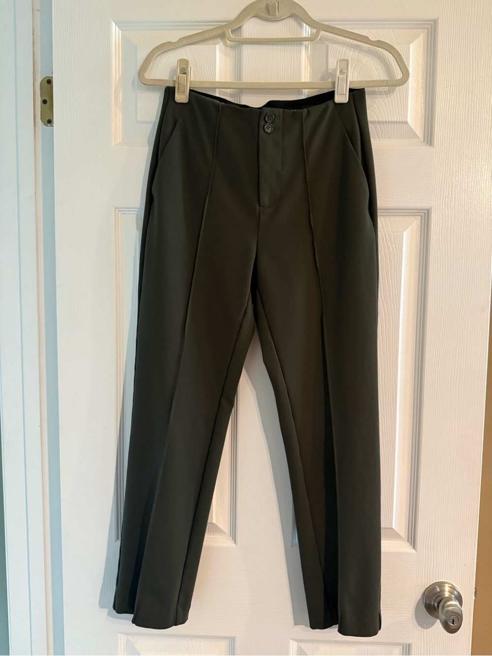 Liverpool Women’s Double Button Pants in Olive Green